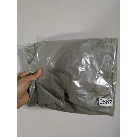 Maurices Womens Sage Short Sleeve Button Up Blouse Sz XXL Mature Modest Prairie - Picture 7 of 7